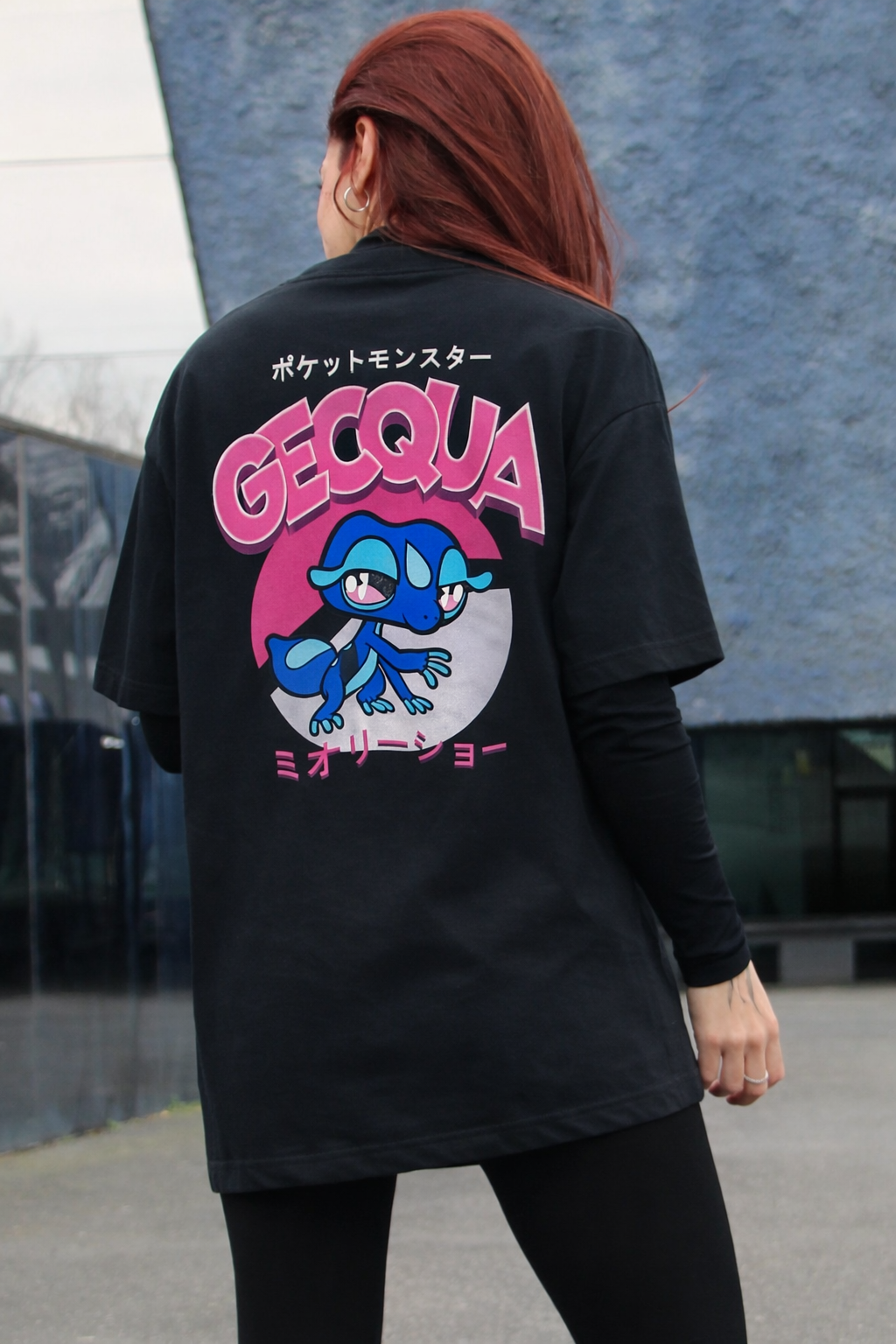 Camiseta Oversize Gecko Azul