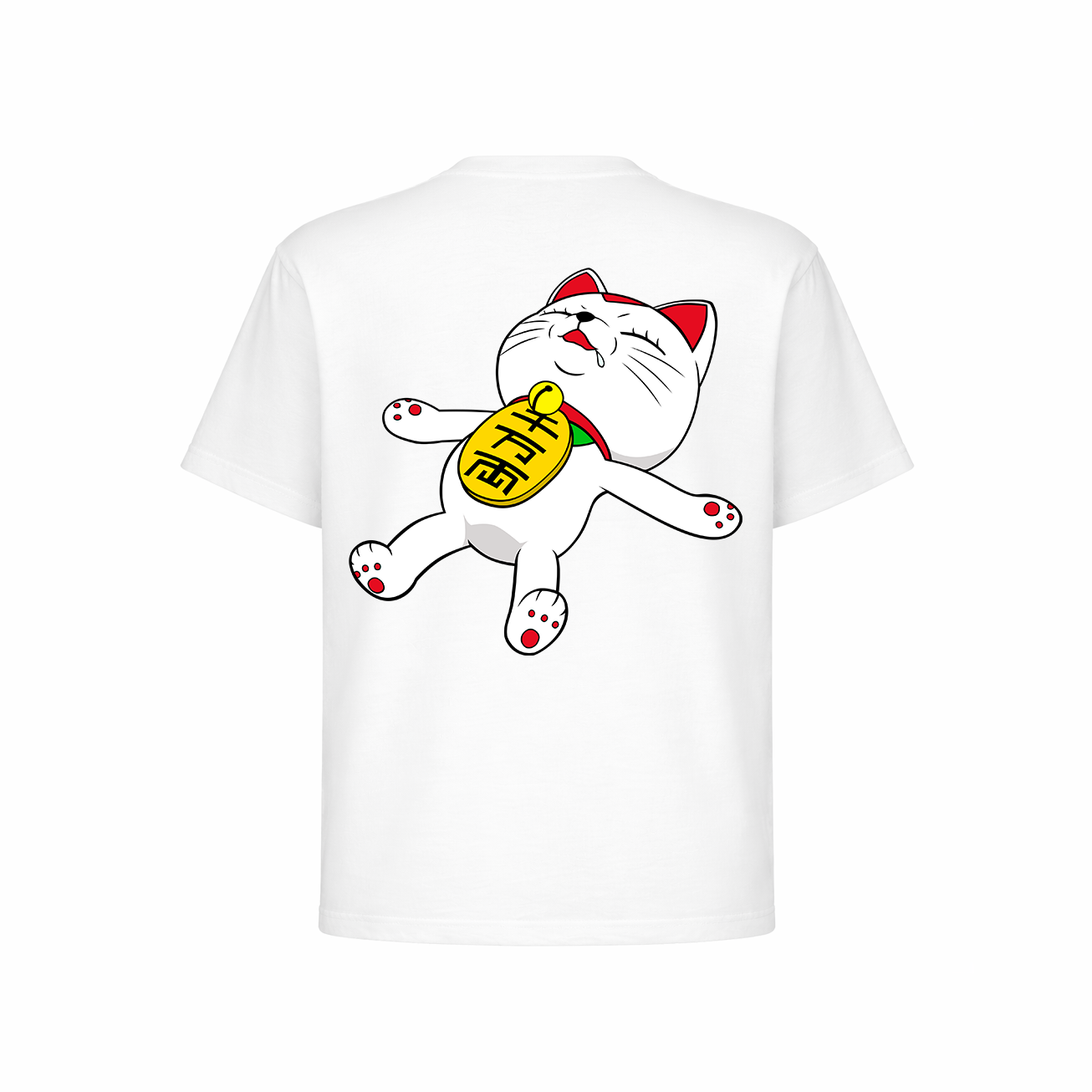 Camiseta Oversize Gato de la Suerte