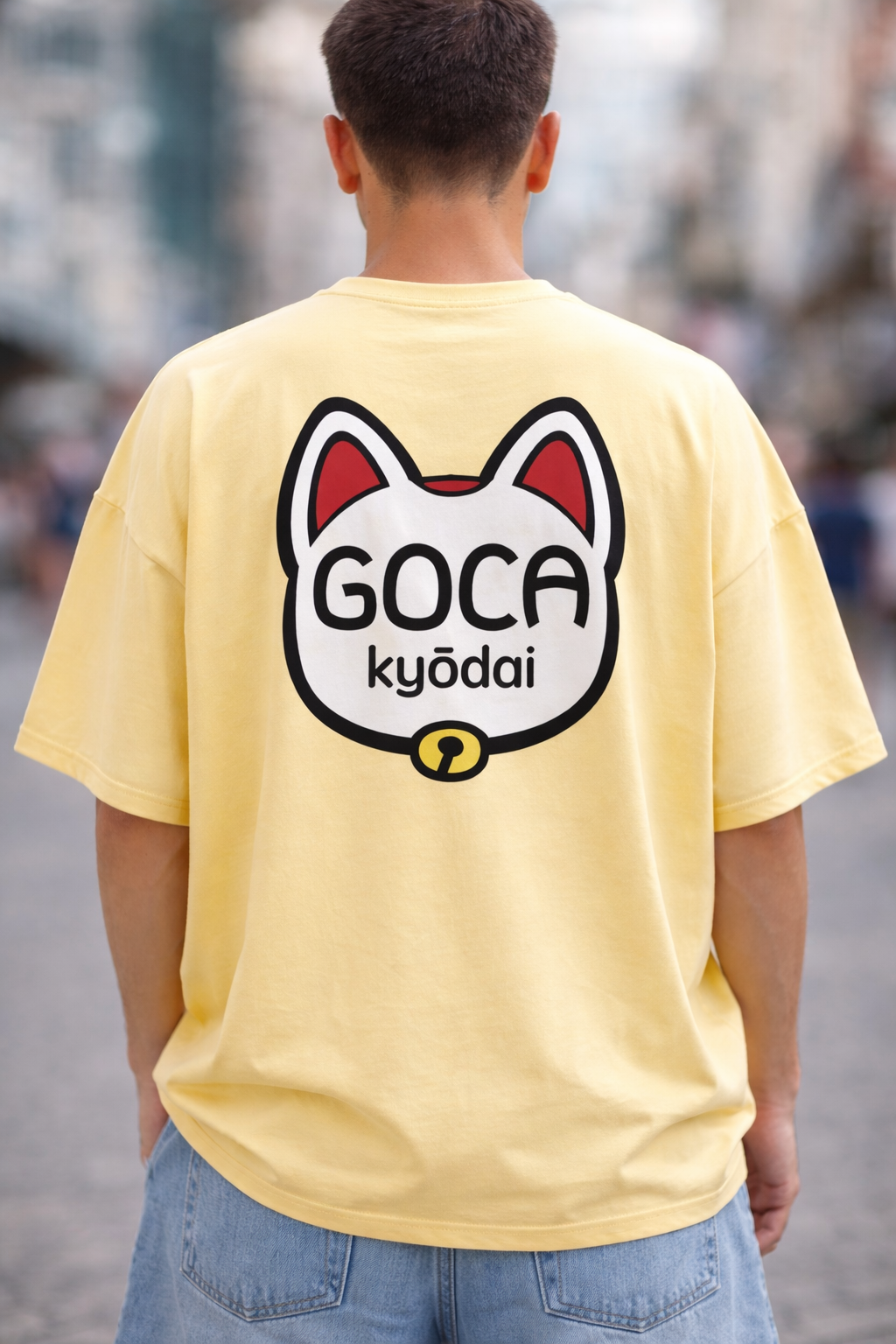Camiseta Oversize Logo Goca Kyōdai