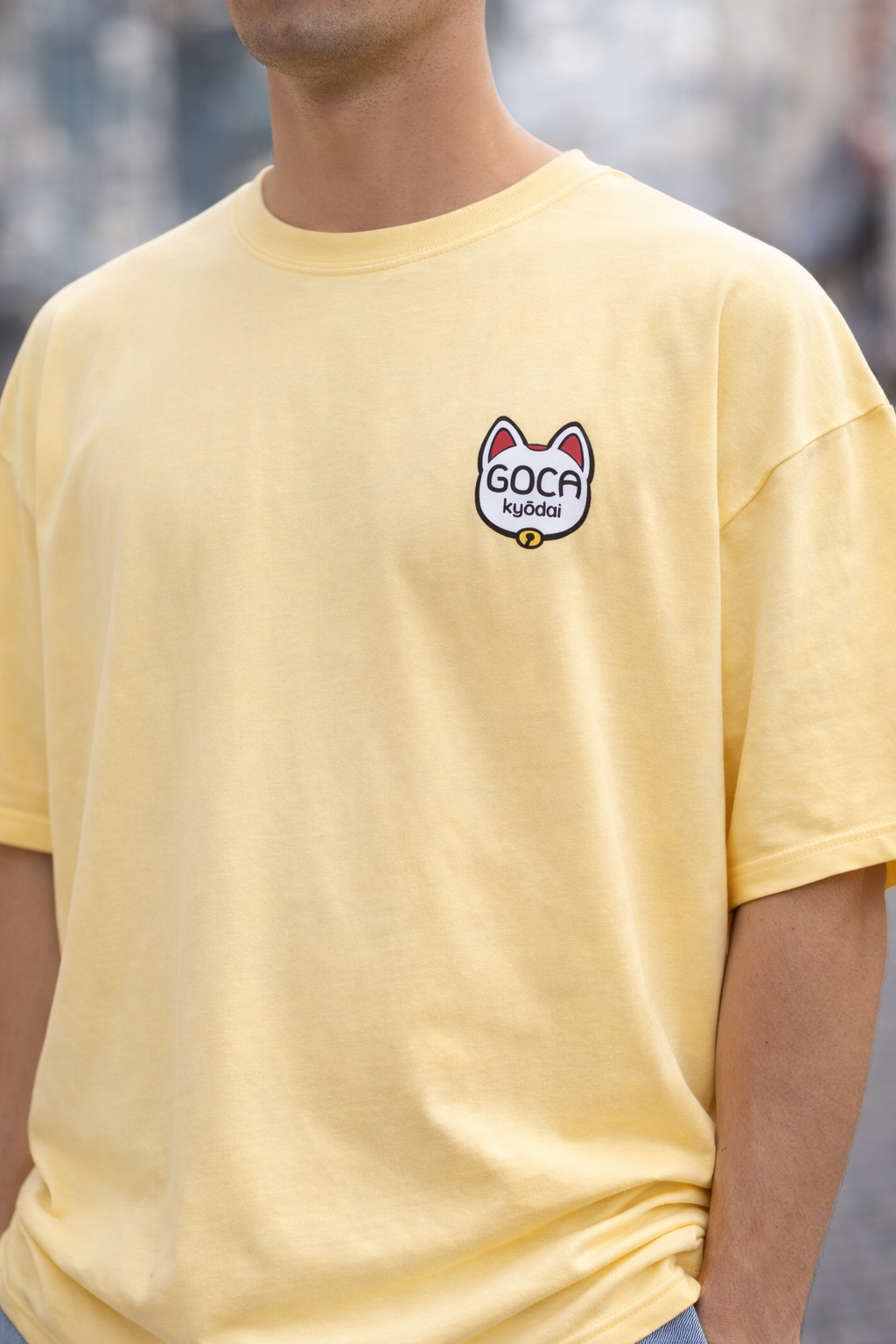 Camiseta Oversize Logo Goca Kyōdai