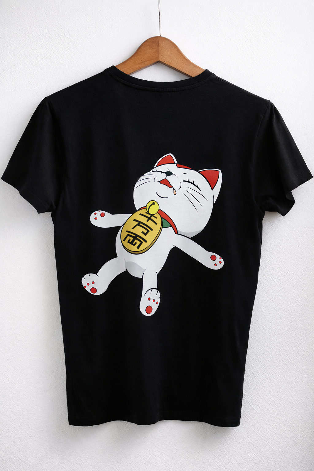 Camiseta Oversize Gato de la Suerte